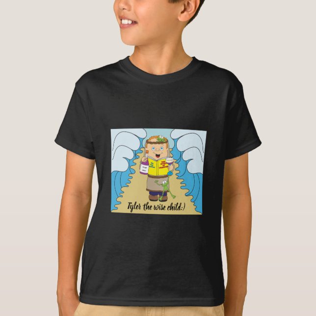 Passover "The Wise Child" Kid's T-Shirt (Front)
