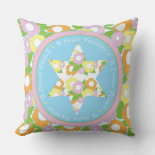 Passover Throw Pillow 20"  "Floral Sweet Passover"