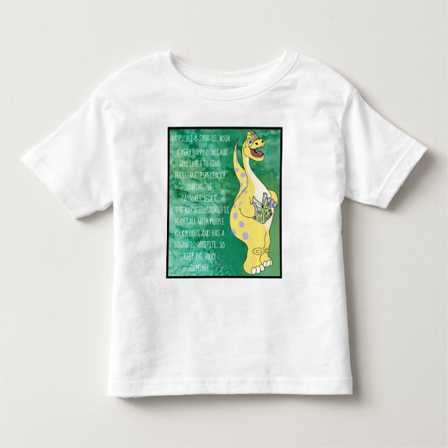 Passover Toddler Define Baruchiosaurus Toddler T-Shirt (Front)