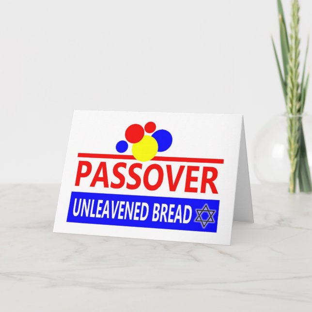 Passover Unleavened Bread Card (Front)
