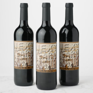 Passover Wine Bottle Label Jerusalem