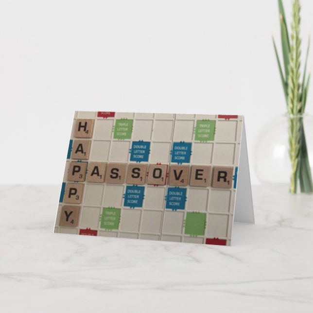 Passover Word Search Greeting Card (Front)