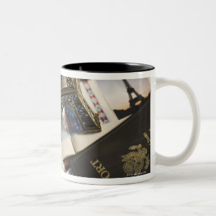 Passport and memorabilia Two-Tone coffee mug