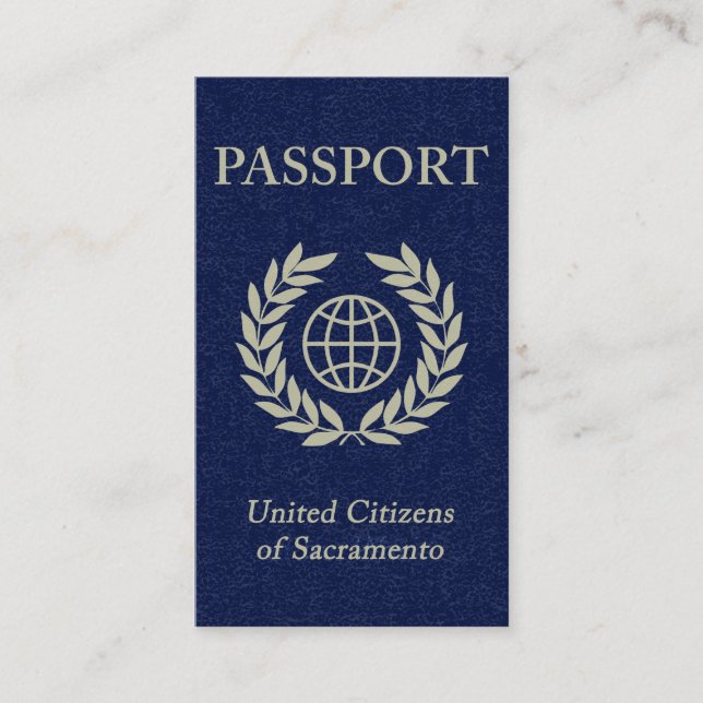 passport business card (Front)