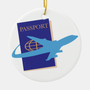 Passport Ceramic Ornament