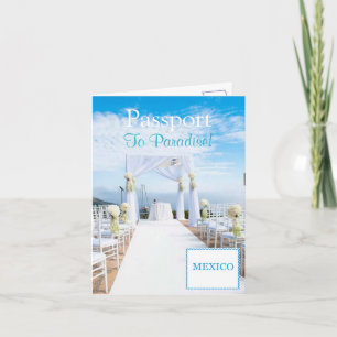 Passport Invitation Card 5.6" x 4