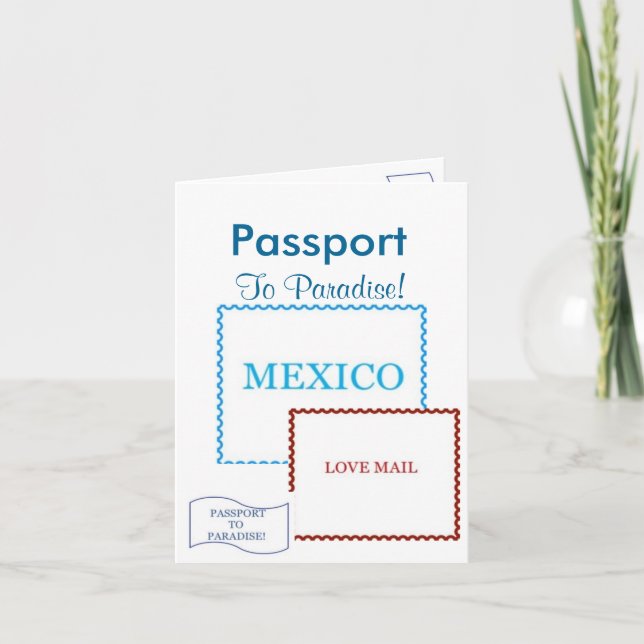 Passport Invitation Card|5.6" x 4 (Front)