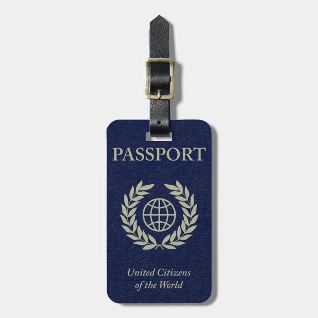 passport luggage tag (Front Vertical)