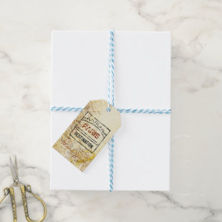 Passport Map Gift Tags