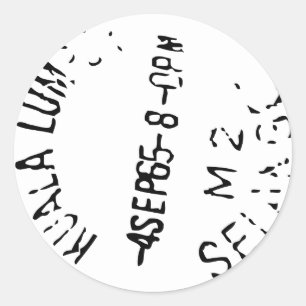 Passport Stamp Classic Round Sticker