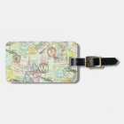 Passport Stamp Print Luggage Tag