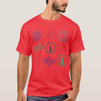 Passport Stamp travel T-Shirt