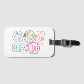 Passport Stamps Luggage Tag
