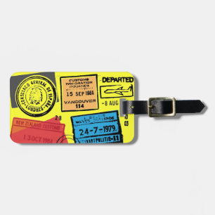 Passport Stamps Luggage Tags