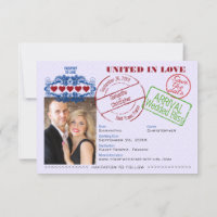 Passport to Love Fun Destination Wedding Purple