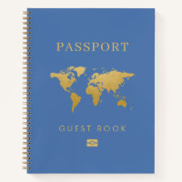 Passport Travel Theme Wedding Guest Book