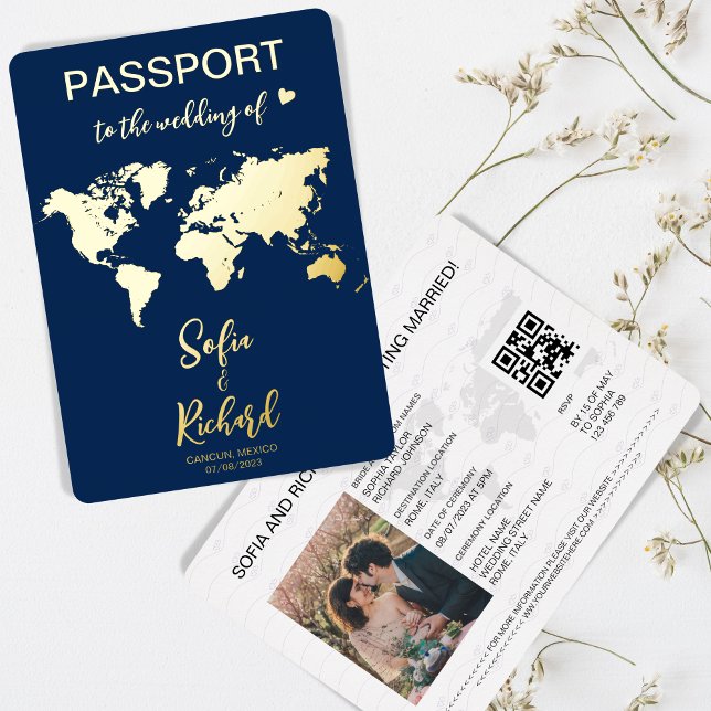 Passport Wedding Destination World Map QR code (Creator Uploaded)