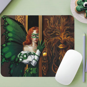 Password Fairy Green Celtic Mouse Pad
