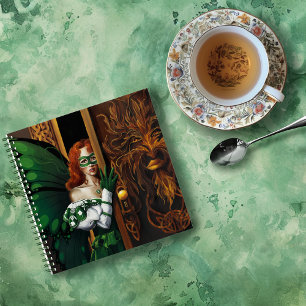 Password Fairy Green Celtic Notebook