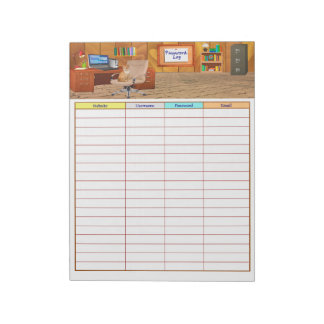 Password Log Notepad