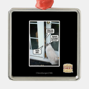 Password Please Metal Tree Decoration