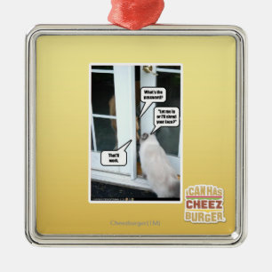 Password Please Metal Tree Decoration