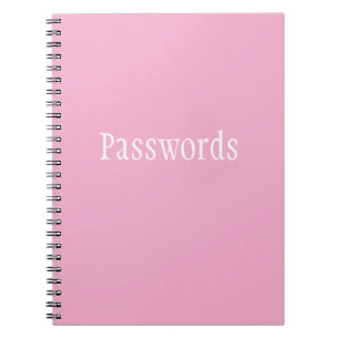 Passwords Notebook