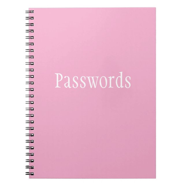 Passwords Notebook (Front)