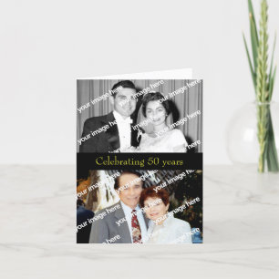 Past and Present Golden Anniversary Invitation