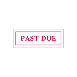 PAST DUE Accounts Receivable Business Bookkeeping Self-inking Stamp