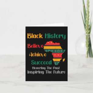 Past Inspiring Future Black History Month  Card