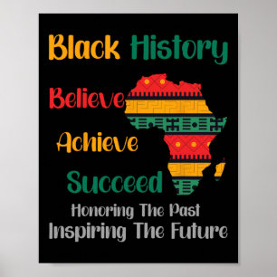 Past Inspiring Future Black History Month Poster
