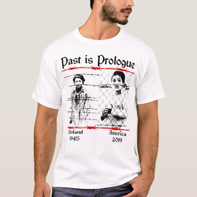 Past is Prologue - barbed wire tshirt (Front)