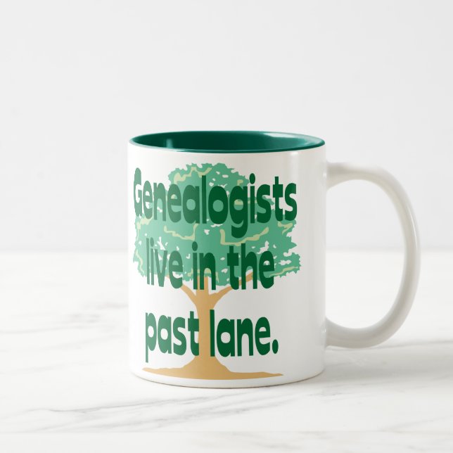 Past Lane Two-Tone Coffee Mug (Right)
