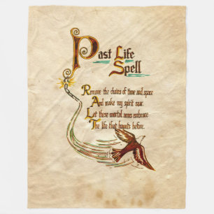 Past Life Spell Fleece Blanket