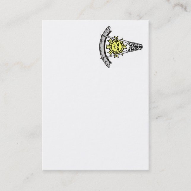 Past Master Business Card (Front)