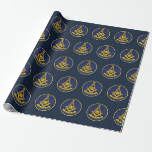 Past Master Freemason Masonic Freemasonry Wrapping Paper