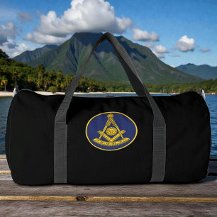 Past Master Freemason Square and Compass Masonic  Duffle Bag