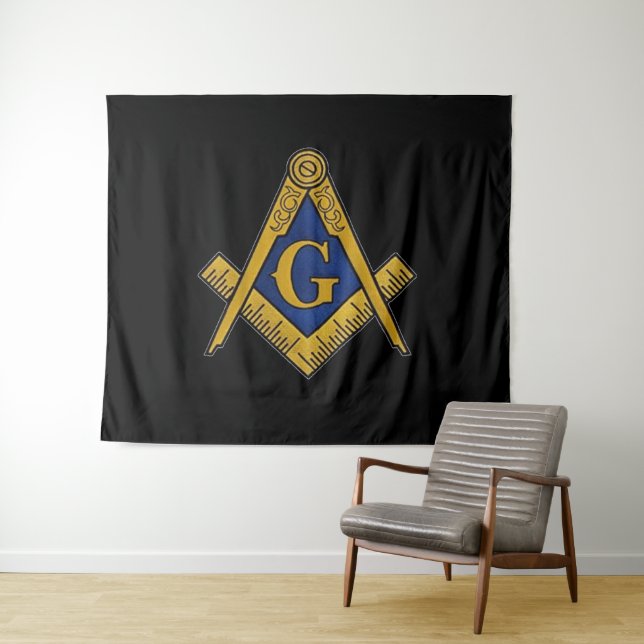 Past Master Freemasonry Freemasons Masonic Lodge Tapestry (In Situ (Horizontal))