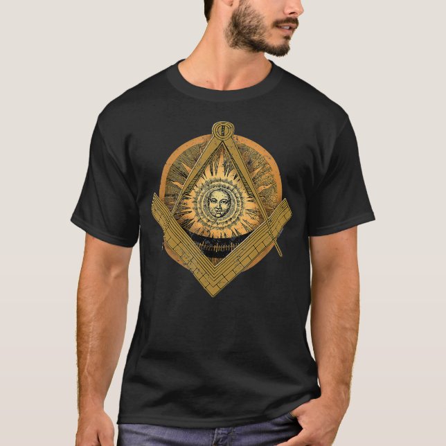 Past Master Masonic Past Master Mason  Freemason T-Shirt (Front)