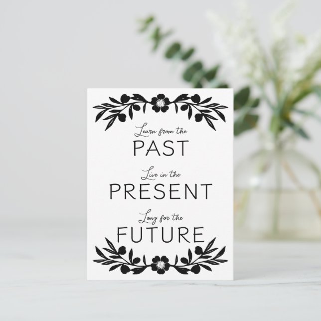 Past Present Future Postcard (Standing Front)