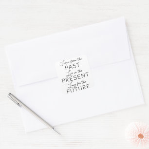 Past Present Future Square Sticker