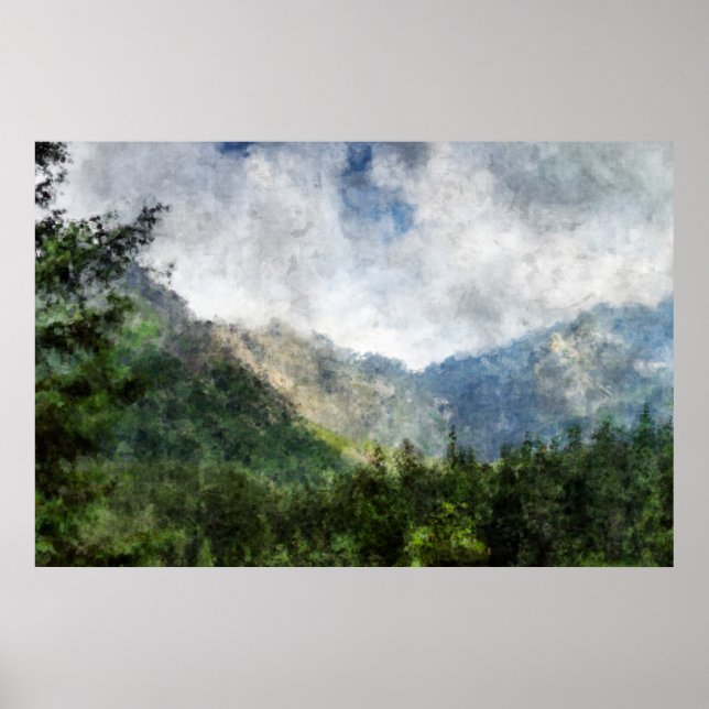 Past the Trees by MtnTopArt Poster (Front)