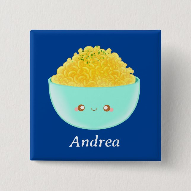 Pasta And Cheese 15 Cm Square Badge (Front)