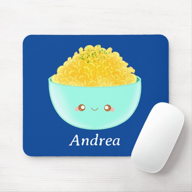 Pasta And Cheese Mouse Pad (With Mouse)