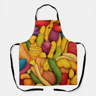 Pasta art background apron