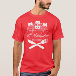 Pasta Cats Ramen Catti Spaghetti by Tobe Fonseca T-Shirt