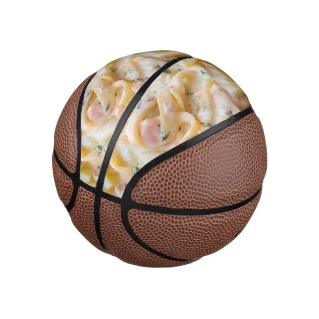 Pasta Custom Food Photo Mini Basketball (Angled)