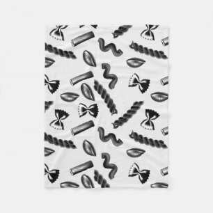 Pasta Diversity Grey Food Italy Lover Foodie Fleece Blanket