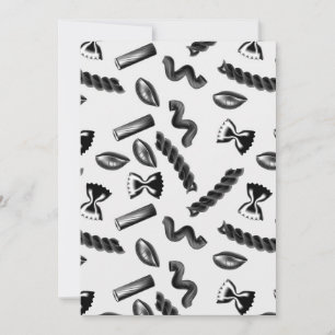 Pasta Diversity Grey Food Italy Lover Foodie Thank You Card